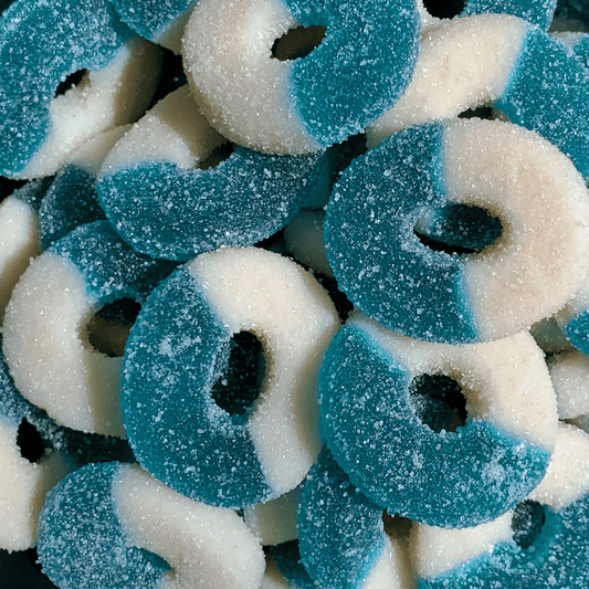 Blue Raspberry Rings : Albanese ~ The Corner Shop