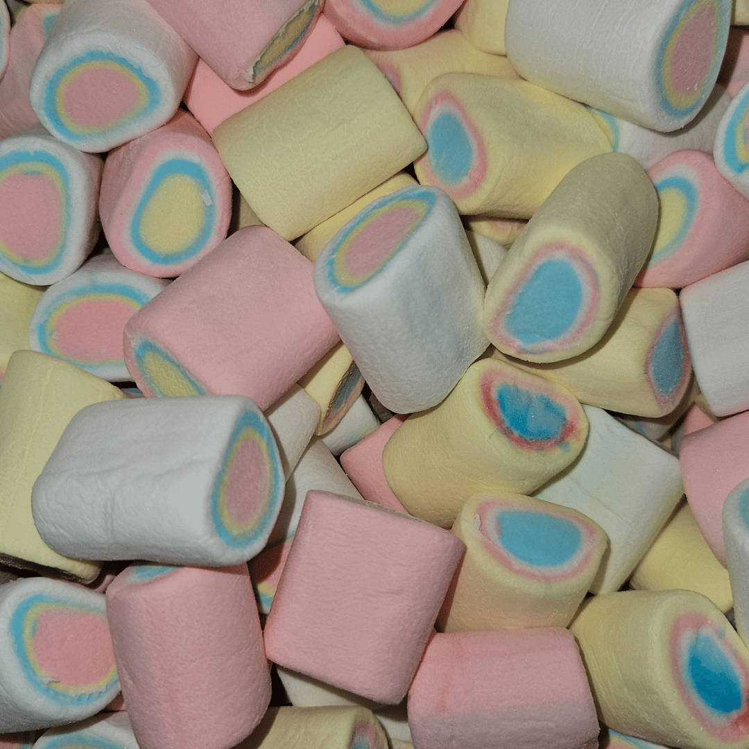 Rainbow Tube Marshmallows